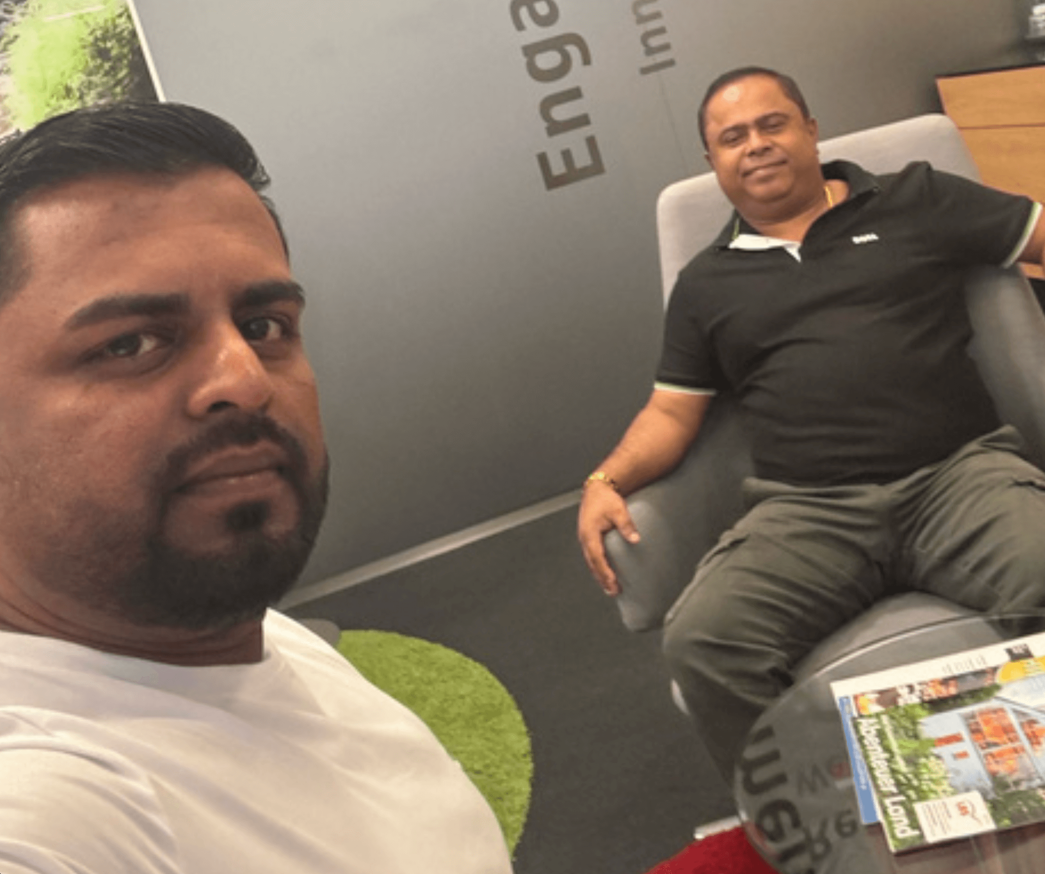 Business discussions at Germany Bank